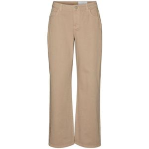 NOISY MAY wide leg jeans NMAMANDA bruin