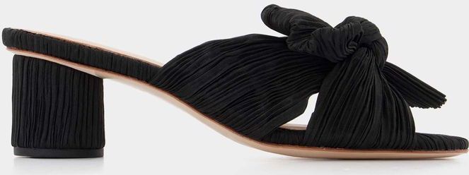 Loeffler Randall - Emilia - Muiltjes - Zwart - Leer, Hakhoogte 5 cm