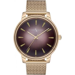 Milano X Change heren gouden quartzhorloge