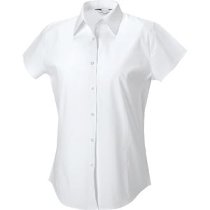 Russell Collectie Dames/Handdoek Damesmuts Easy Care Gevoelig overhemd (Wit)
