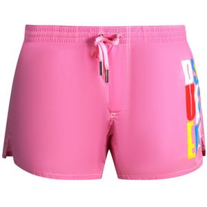 Dsquared2 Multi-Colour Block Logo Pink Swim Shorts - Maat M