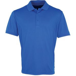Premier Heren Coolchecker Pique Korte Mouw Polo T-Shirt (Koninklijk) - Maat XL
