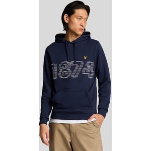 Lyle & Scott - 1874 Logo Pullover Hoodie - Marineblauw - Sweater