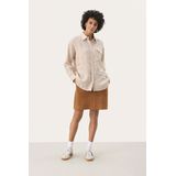 Blouse - Effen - Linnen - Lange Mouw - Losse Pasvorm