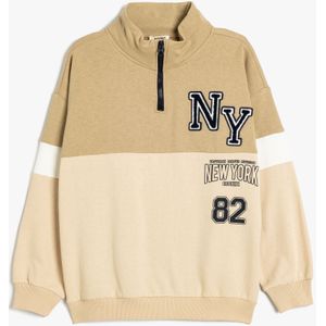 Koton SWEATSHIRTS Rechte kraag Met kleurblokken Sweatshirt