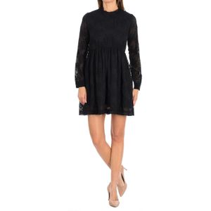 TUNIS jurk met lange mouwen en ronde hals 16F2DR17 vrouw