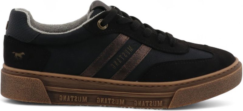 MUSTANG Sneakers laag  brons / zwart
