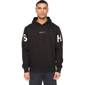 Henleys Heren Hensleeve Hoodie (Zwart)