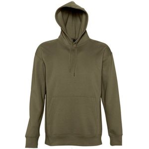 SOLS Slam Unisex Hooded Sweatshirt / Hoodie (Leger) - Maat XL