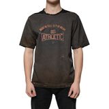 Dolce & Gabbana - Round Neck T-shirt - Bruin - Katoen - Graphic Print