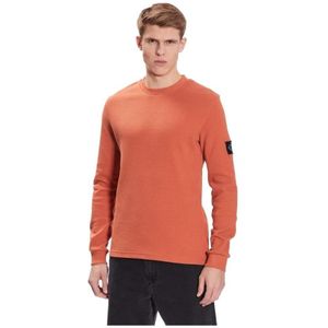 Calvin Klein Origineel Wafelsweatshirt Voor Heren - Maat L