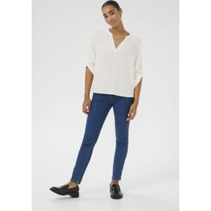 Blouse met lange mouwen Loose fit Chalk white