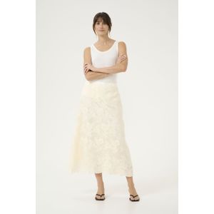 Rok - A-shape - Whitecap - Wit - Midi Lengte