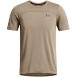 Heren-T-shirt Under Armour Rush Seamless Wordmarks in Tan