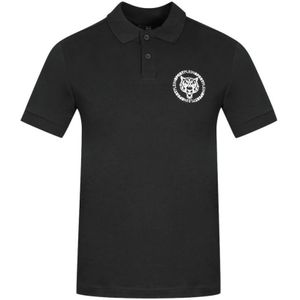 Plein Sport Circle Chest Logo zwart poloshirt