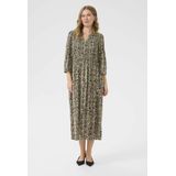 Kaffe - Ofelia - Jurk - Chamois/Zwart - Viscose - Maxi Lengte