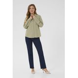 Kaffe, Dames, Blouses & Shirts, Groen, Maat: XS Katoen,