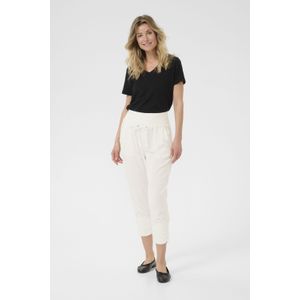 Casual Broek - Wit - Loose Fit - Driekwartbroek
