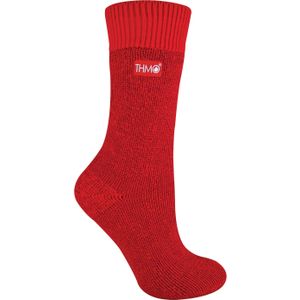 THMO - Dames Fleece Gevoerde Winter Thermische Sokken - Rood