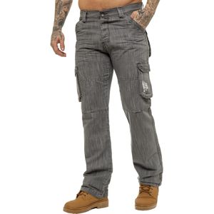 Enzo - Cargo Combat Jeans - Grijs