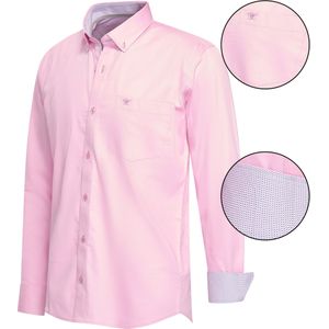 Cappuccino Italia - Stretch Overhemd - Roze - Heren Overhemden