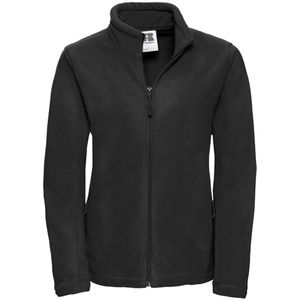 Russell Dames/Dames Full Zip Outdoor Fleecejack (Zwart)
