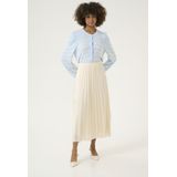 CULTURE - Elda - Plooirok - Crème - 7/8 lengte