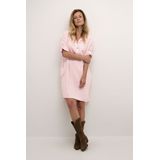 Jurk - Regular Fit - Boven de Knie - Korte Mouwen - 70% Linnen, 30% Viscose