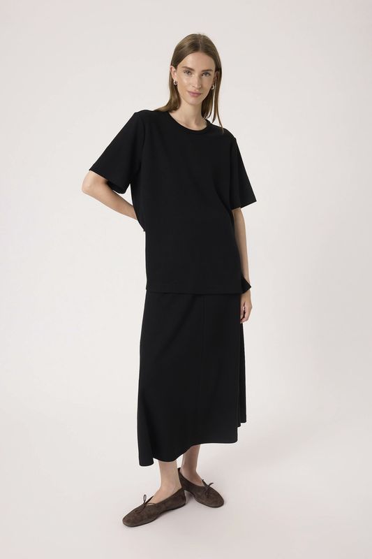 Dames-T-shirt Soaked in Luxury Marigold