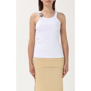 Pinko - Mouwloze Top - Wit - Katoenmix