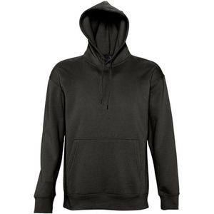 SOLS Slam Unisex Hooded Sweatshirt / Hoodie (Zwart)