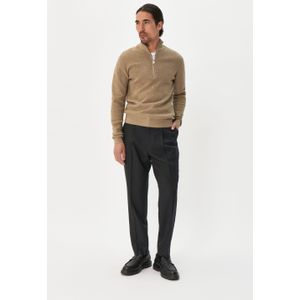 Matinique - Trui met Rits - Bruin - Schipperstruien