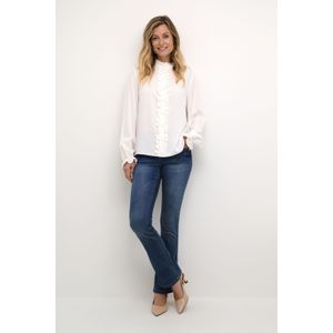 Cream - Blouse 'Venea' - Wit - Wijde Blouse - Lange Mouw