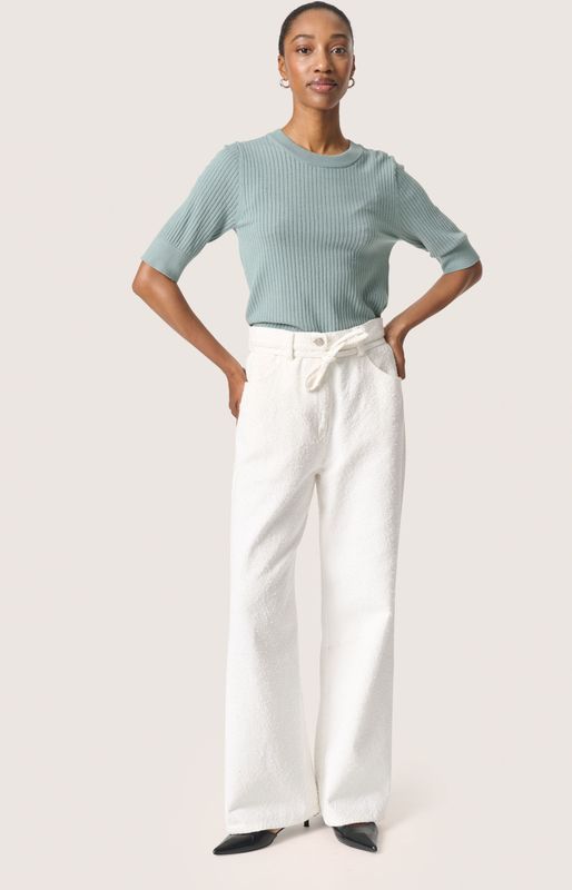 T-shirt - Silver Blue - Longsleeves - Regular Fit