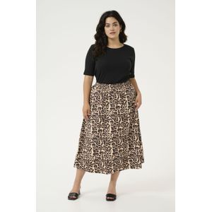 Rok A-shape Naturel Leopard Print