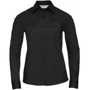 Russell Collectie Dames / Dames Lange Mouwen Shirt (Zwart)