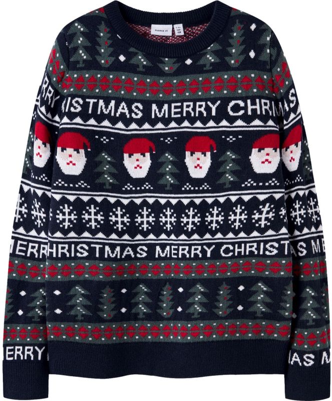 Gebreide Trui - Kerst - Ronde Hals - Lange Mouwen - Regular Fit