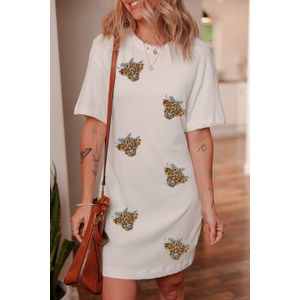 Highland Koe T-shirt Jurk