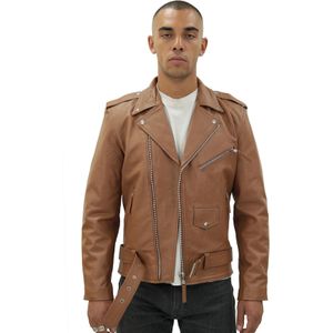 Brando - Venetië - Leren Jack - Zwart