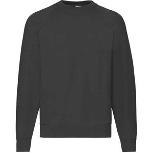 Fruit of the Loom Heren Klassiek Sweatshirt (Zwart)