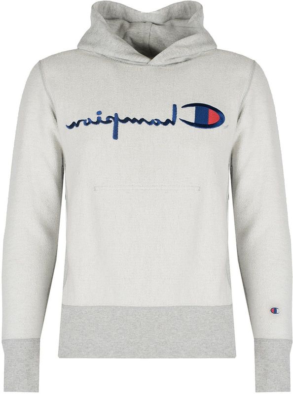 Champion - Hoodie - Grijs - Katoen