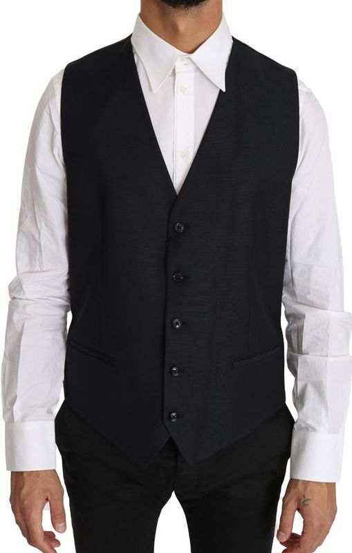 Dolce & Gabbana, Heren, Pakken, Zwart, Maat: L Zijde,