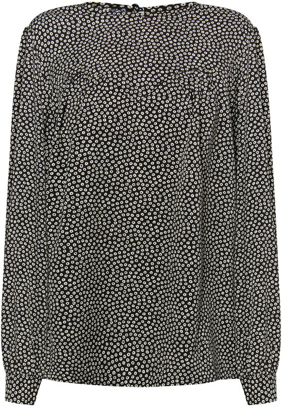 DreiMaster - Bloes - Zwart/beige - Lange Mouwen