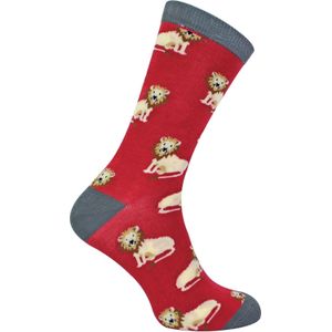 1 Pack Heren Novaal Dierenpatroon Bamboosokken