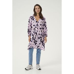 Kaffe - Jurk Victoria - Sering - Jerseyjurk - V-hals - Driekwart Mouw