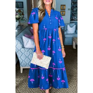 Bloemenprint Laagjes Maxi Jurk
