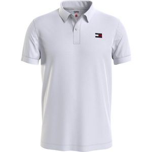 Tommy Jeans Polo SS Classic Badge Polo Wit