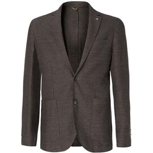 Heren Hackett, Textured Piquet Cotton Lined Jacket in Brown
