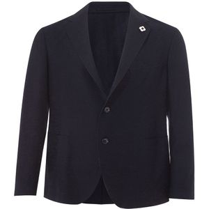 Ongeconstrueerde Blazer Marineblauw