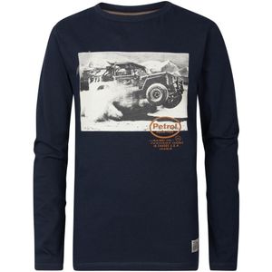 Petrol Industries - Jongens Fotoprint T-shirt Urbana - Blauw - Maat 2J / 92cm